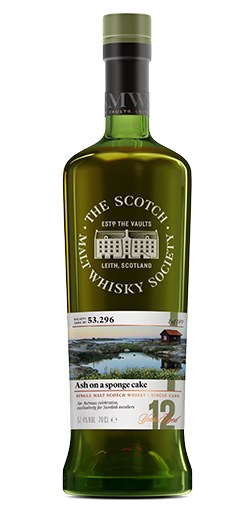 SMWS 53.296 12 y.o ”Ash on a sponge cake” 57,4%