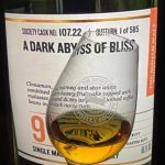 SMWS 107.22 ”A dark abyss of bliss” 2011 9 y.o 66,1% (Glenallachie)