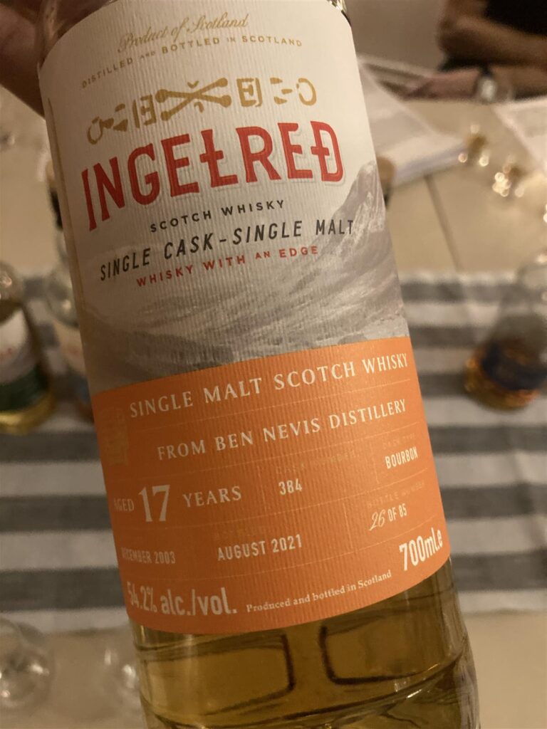 Ingelred Ben Nevis Bourbon 17 yo (2021) 54,2%