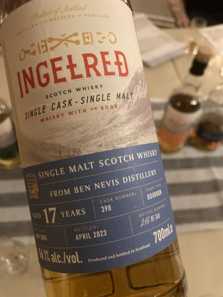 Ingelred Whisky Ben Nevis Bourbon 17 yo (2023) 56,1%