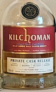 Kilchoman Private Cask #213/2007 Bourbon (2017) 10 yo 56,4%