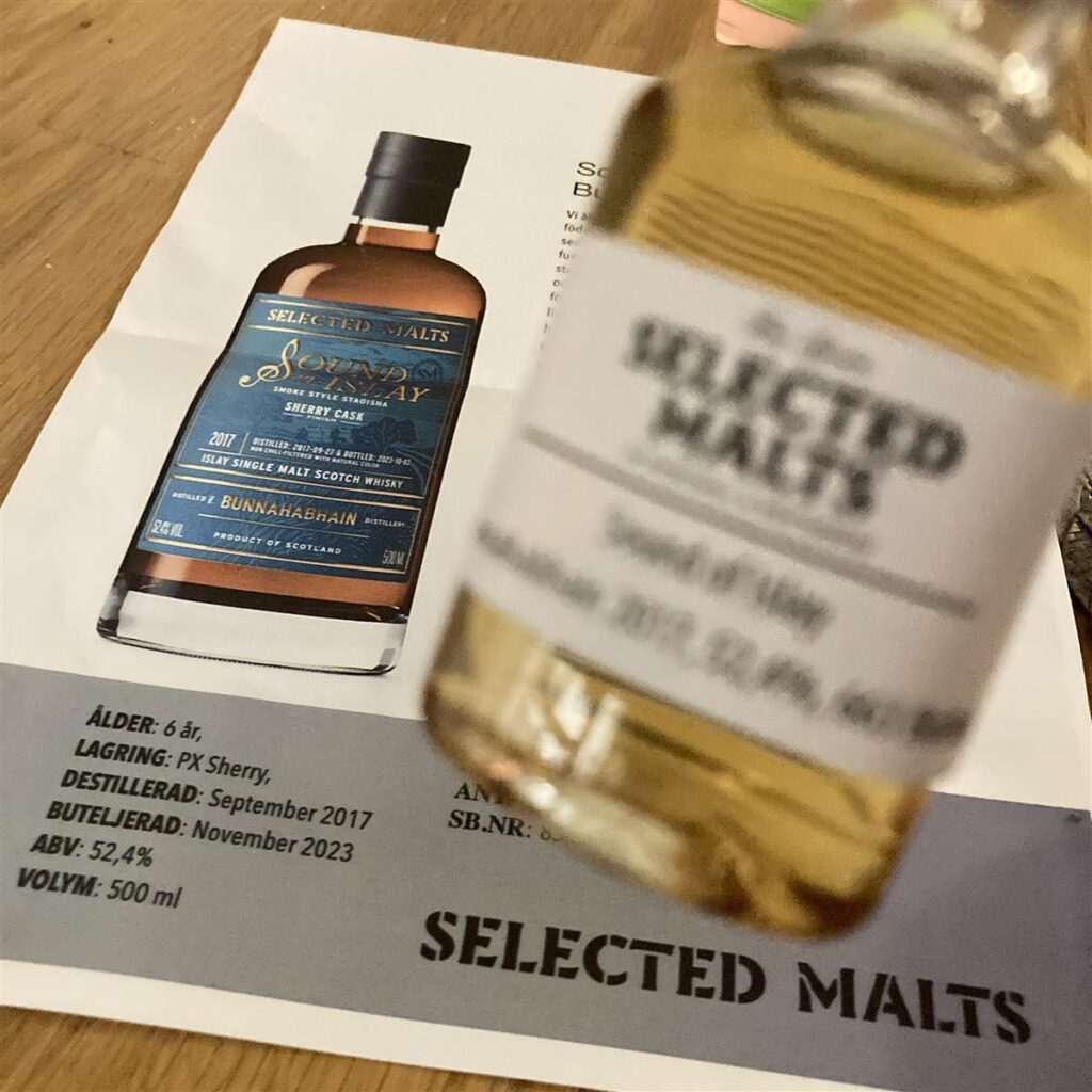 Selected Malts - Sound of Islay - Bunnahabhain - Sherry Finish 52,4%