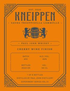 Kneippen ”Sauna Trooppisella Lämmöllä” (Paul John) Cherry Wine Finish 46%