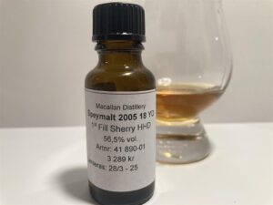 G & M Macallan 2005 Speymalt First Fill Single Sherry Cask 18 Yo 56,5%